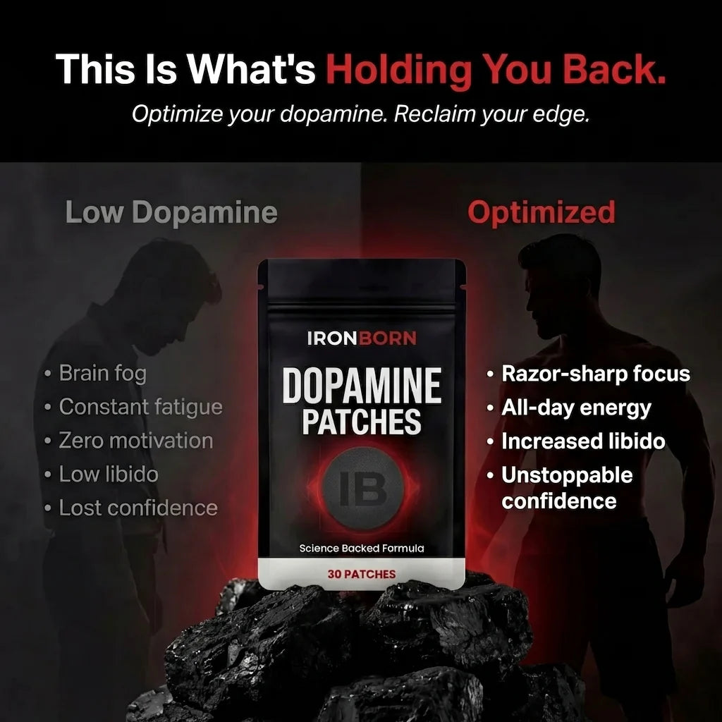 IronBorn Dopamine Patch — Focus, Energy, Libido & Confidence
