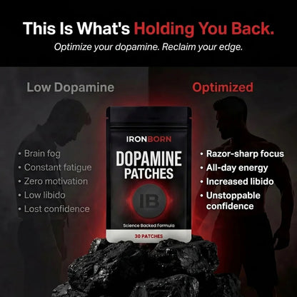 IronBorn Dopamine Patch — Focus, Energy, Libido & Confidence