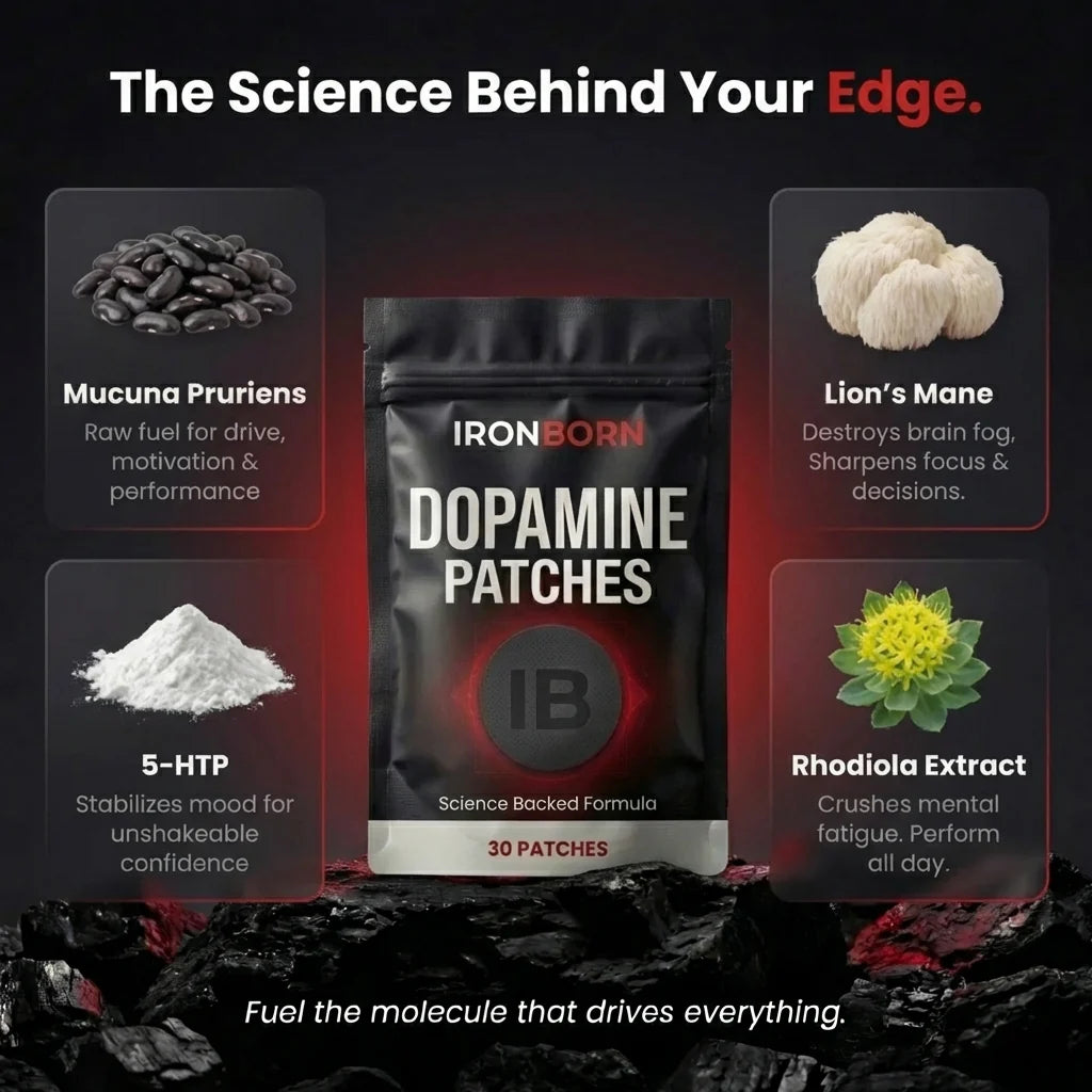 IronBorn Dopamine Patch — Focus, Energy, Libido & Confidence