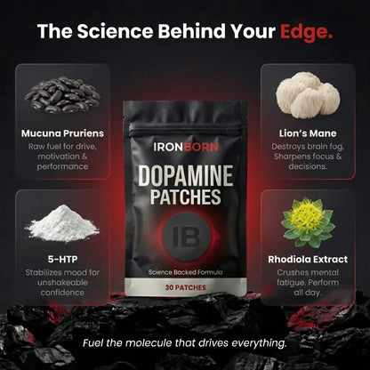 IronBorn Dopamine Patch — Focus, Energy, Libido & Confidence